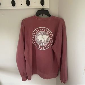 Ivory Ella Pink Crewneck Sweatshirt, size M